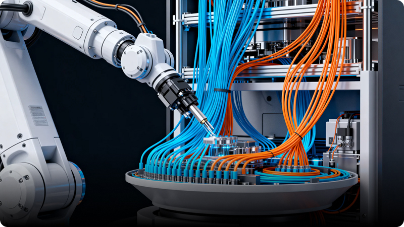 Câblage interne des robots industriels