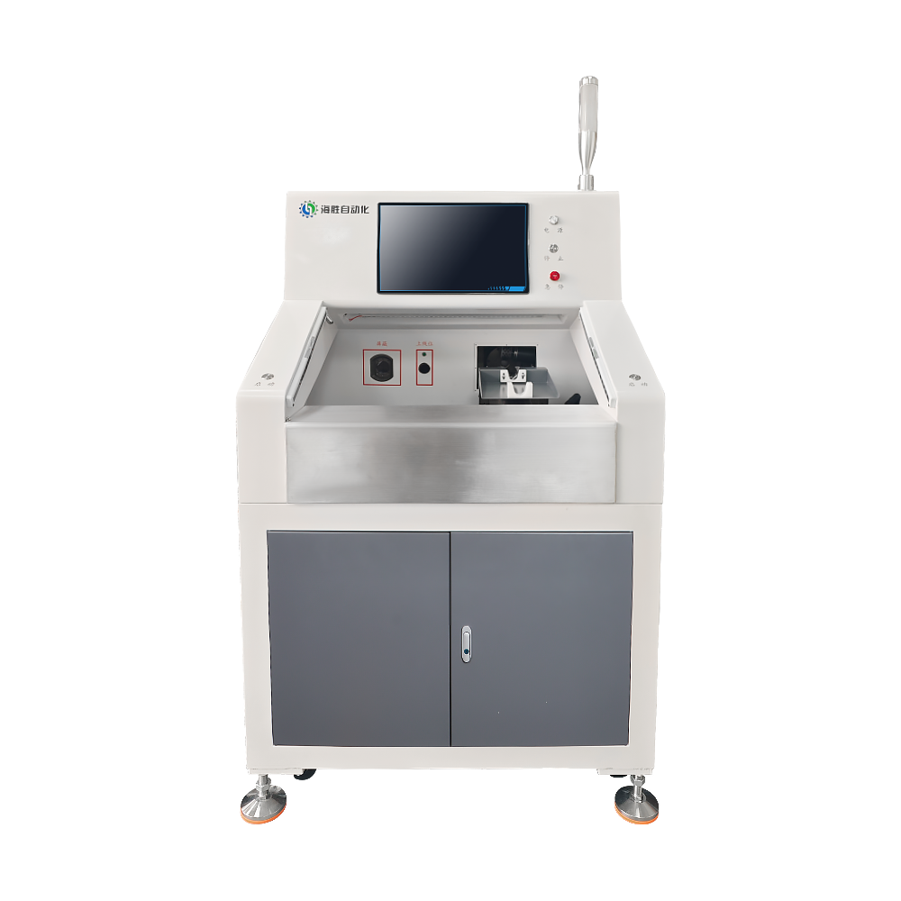 Machine automatique HS-QFS150Y de décapage, de coupe, de renverser et de brossage de maille de bouclier